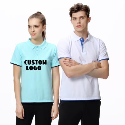 China Breathable Summer High Quality Short Sleeve Blank Cotton Sublimation Polo Shirts Custom OEM Logo Casual  Mens Business Polo Golf T-shirts for sale