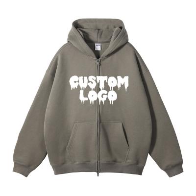 China Thermal Custom Logo Zipper Zip Hoodies and  Sweat Pants Set Two Piece Sports Men Zip Up Hoodie And Jogger Set For Women Men for sale