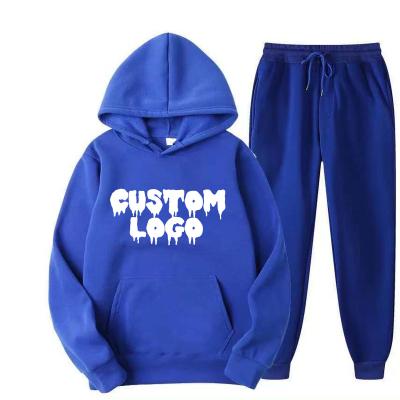 China Thermal Unisex Custom Sublimation Blanks Mens Pullover Tracksuit Hoodie Set Custom Design Sweatpants and Hoodie Set for Men for sale