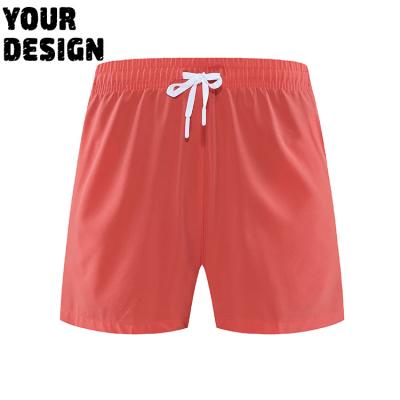 China QUICK DRY Custom Logo Mens Workout Breathable Polyester Quick Dry GYM Shorts Polyester Spandex  Sports Shorts for sale