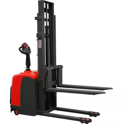 中国 Full Electric Pallet Truck Stand On Stacker Pallet Truck Forklift For Sales 販売のため