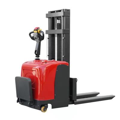 中国 Attractive Price New Type Sale Full Electric Stand On Stacker Pallet Truck Forklift 販売のため