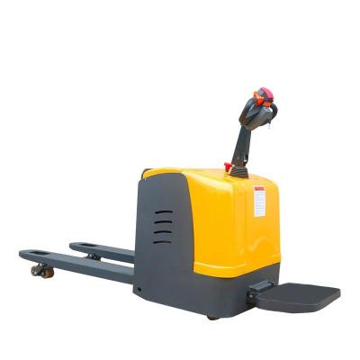 China New Promotion Stand On Pallet Jack Wholesale High Quality Full Electric Pallet Truck Forklift for sale