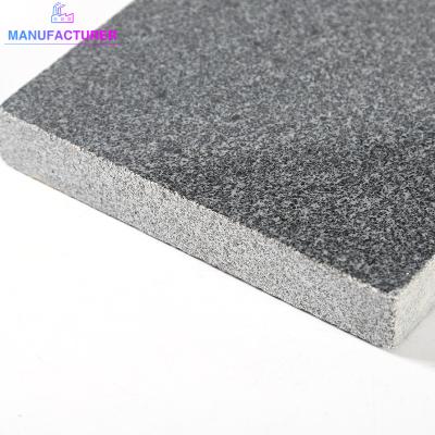 China Traditional Black Stone Faced Tile of Gray Granite Flamed Swimming Pool for sale