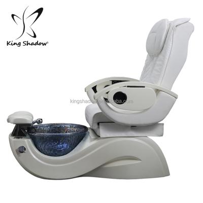 China Kingshadow Modern Salon Furniture Electric Massage Pedicure Chair Foot Spa With Full Body Airbags for sale