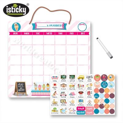 China Stickers are removable dry erase monthly planner chore chart for toddler for sale