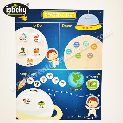 China Stickers are 2019 Rewarding New Product Reward Removable Chart Dry Erase Board with Marker Pen Eraser Weekly Planner for sale