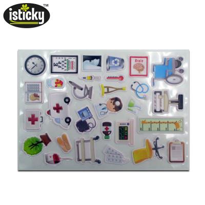 China Cartoon Sticker Wholesale High Quality Non-Removable Reusable Puffy 3D Stickers for sale