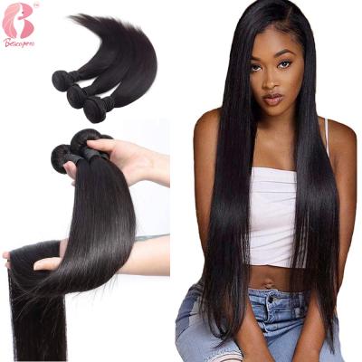 China St 22 24 26 28 Inch Brazilian Straight Hair Bundles 100% Natural Double Wefts Thick Remy Hair 3 Bundles for sale