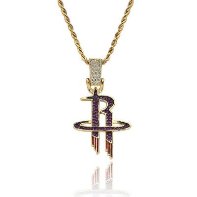 China Wholesale Rocket FASHIONABLE team basketball jewelry hip hop personality hiphop necklace pendant for sale