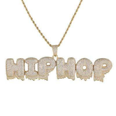 China Number letter...The hip hop lava gas letter combination hiphop men's and women's splicing pendant necklace for sale