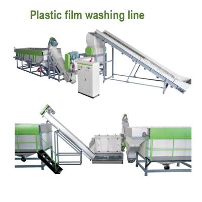 China Customized Plastic Film Washing Line 500kg/Hr Plastic Crushing Machine Automatic for sale