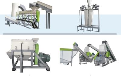 China 500 kg/hora Máquina de pelletización de copos de PET Máquina de reciclaje automática de pelletización con sistema SSP en venta