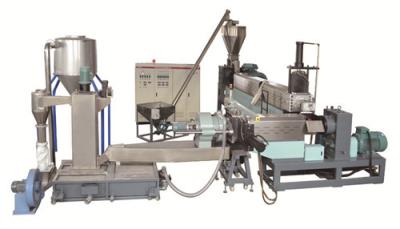 China HDPE PP Flake Single Screw Extruder Exhausting Plastic Crusher Machine for sale