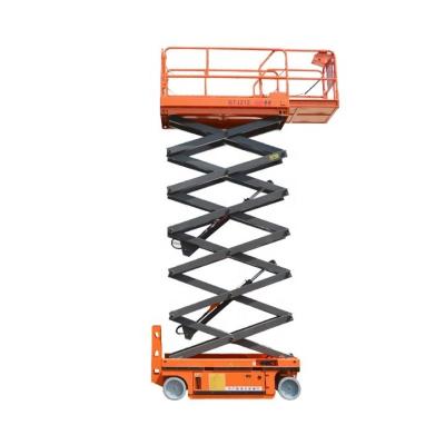 China Hotels 6m 8m 10m 12m Electric Self-propelled Mini Scissor Lift Aerial Work Battery Scissor Man Lift Table for sale