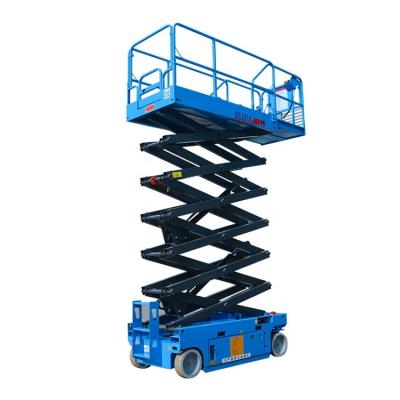 China Hotels JINYUN Lifting 4m-14m Electric Self-propelled Hydraulic Scissor Lift With Ce Iso Single Person Scissor Lift for sale