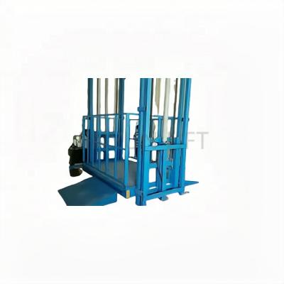 China Hotels Custom Cheap Goods Elevator Guide Rail Lift Vertical Cargo Lift Platform for sale