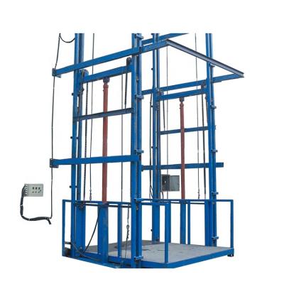 China Hotels Cargo Lift For Warehouse Building Stationary Vertical Lead Rail lift for sale