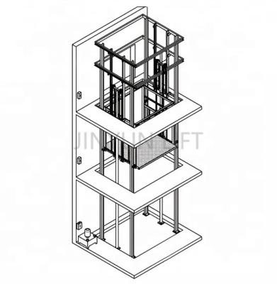 China Hotels Hydraulic Platform Lift Cargo Elevation Goods Lift For Warehouse Cargo Elevatio for sale