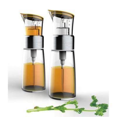 China Sustainable Kitchen Tools Glass Cooking BBQ Grilling Olive Oil Vinegar Bottle Dispenser for sale