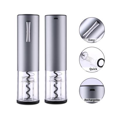 China Sustainable Rechargeable Electric Stainless Steel Wine Bottle Opener Gift Set for sale