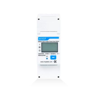 China Industrial And Civil Wireless Din Rail Single Phase Use Smart Energy Meter DDZ1737 for sale