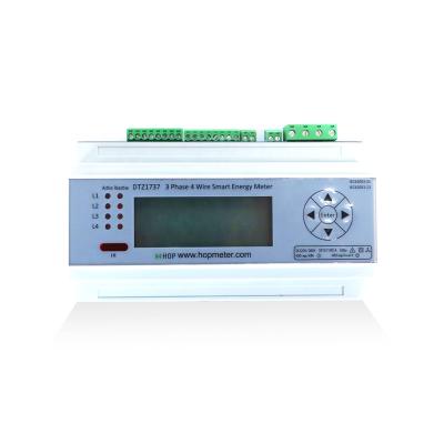 China Multi Channel Din Rail Digital Watt Hour KWH Meter With Modbus RS485 DTZ1737 for sale