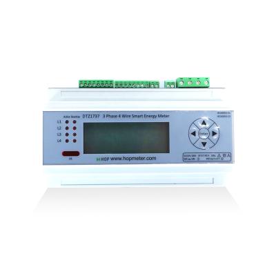 China 3 Phase 4 Wire Din Rail Electromechanical Watt Hour KWH Meter With Display DTZ1737 for sale