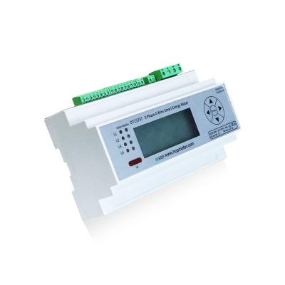 China High Precision 4 Wire 3 Phase KWH Intelligent Din Rail Watt Hour Meter DTZ1737 for sale