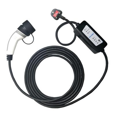 China Voltage Monitoring Hot Selling High Quality TYPE - 2 EV Charger UK Plug 3kw 5m Cable In 2022 for sale