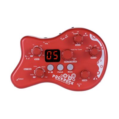 China GUITAR PockRock Guitar Multi-Effects Processor Effect Pedal 15 Portable Effect Types 40 Drum Rhythm Chord for sale