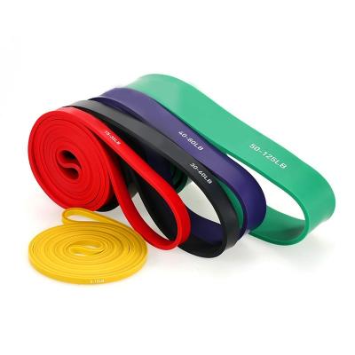 China Latex Workout Pull Up Gym Elastic Latex Fitness Aid Fitness Rope Rubber Resistance Exercise Stretching Band Set for sale