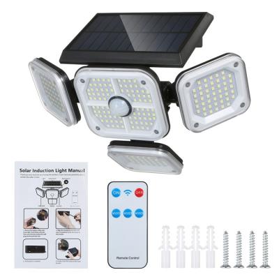 China 231 LED Solar Light Outdoor Wall Lamp + PIR Motion Sensor Sensitive Lighting Remote Control LNEO264-1 for sale