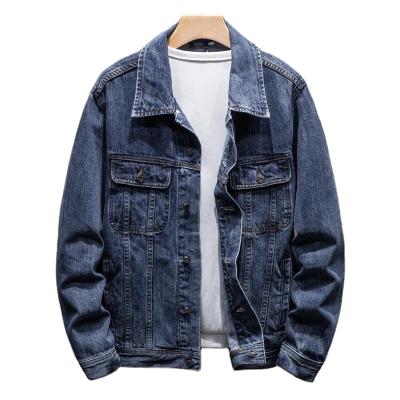 China China Factory Winter Men's Blue Denim Jackets Cotton Breathable Outdoor Jeans Jacket Custom Made Men's Denim Bomber Jacket for sale