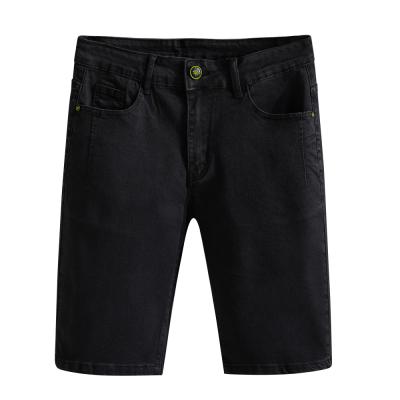 China Wholesale high quality summer stretch denim thin black washed QUICK DRY underpants custom design plus size loose elastic men's jeans shorts for sale