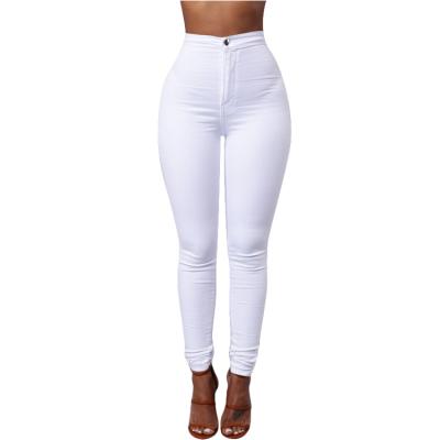 China New OEM Girl Damage Model Blue Cheap Wholesale Viable Man High Waist Sexy Jeans For Woman Trouser Stylish Plu Size for sale