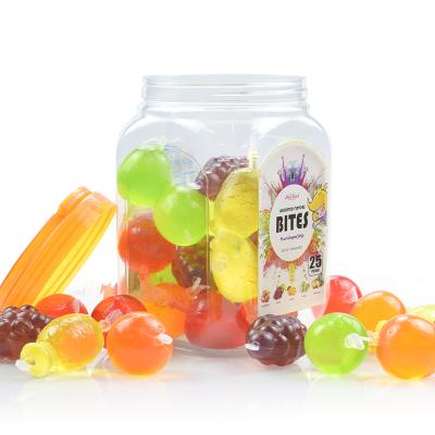 China Kids Fruit Jelly Low Fat Delicious Halal Fruit Shaped Jelly Candy for sale