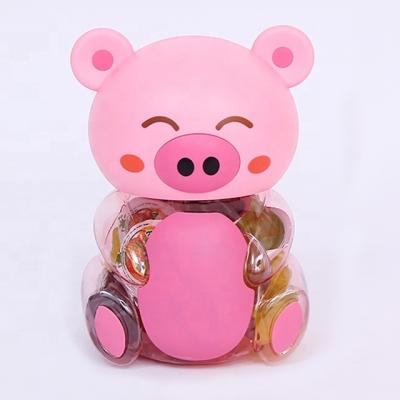 China New Natural Packing Gift Fruit Jelly Cup In Pink Pig Jar for sale