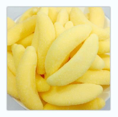 China Natural Sugar Coated Soft Candy Banana Jelly Candy for sale