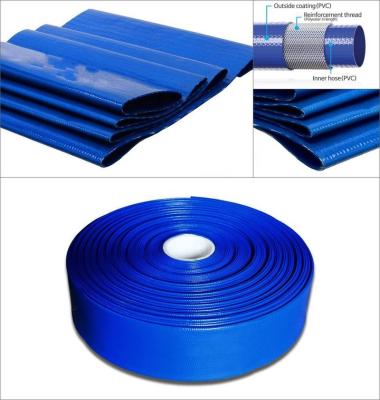 China Agriculture Irrigaiton 1.5 2 3 4 5 6 8 high pressure 12 lnch pvc water soft flexible lay flat lavflat hose for acriculture irrigation system for sale