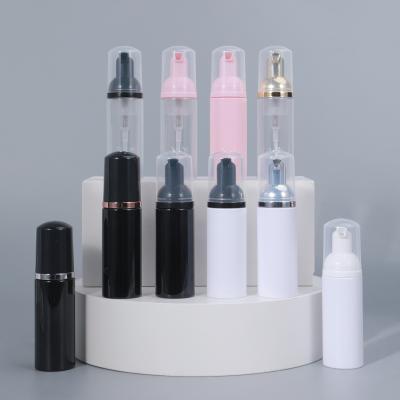 China Cylindrical Hand Sanitizer Bottle 50ml High Level Foamer Soap Foamer Pump PET Bottle For Cosmetic for sale