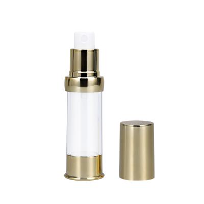 China No UMETASS 15ml Creams Cosmetic Airless Lotion Pump Plastic Vacuum Bottles With Spray Lid for sale