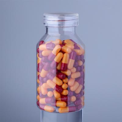 China Solid Packing Vintamin Calcium Tablet Pill Clear Plastic Bottle Healthcare Medicine Bottle Storage And Transport for sale