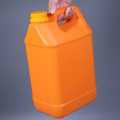 China Storage and transportion 5L engine oil lubricants barrel HDPE liquid plastic bucket for chemical solvent storage for sale