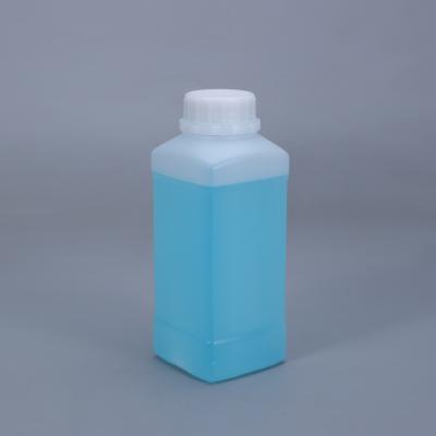 China 500ml 16oz HDPE Plastic Liquid Bottle Square Storage And Transportion Best Selling Custom White Powder Bottles for sale