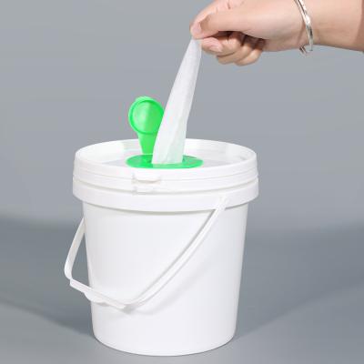 China 10L Paint Cleaning Wet Hand Disinfection Tissue Paper Tissue Bucket Plastic Packing Container for sale