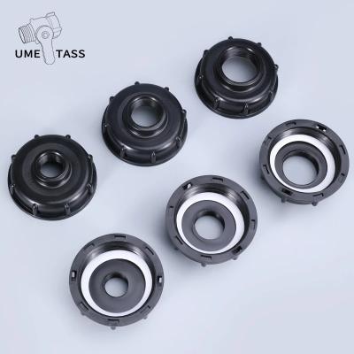 China Garden Irrigation UMETASS S60X6 Coarse 1/2 Female Thread 3/4 1inch Gardon IBC Water Tank Fittings Adapter Connector for sale