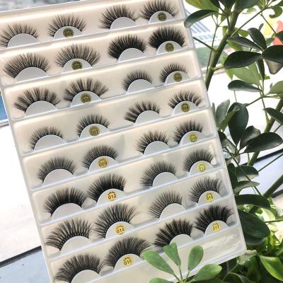 China Fashion And Comfortable Girls Factory Wholesale Price 3D Strip Faux Mink Eye Lashes Sellers False Eyelash Synthetic False Eyelashes Vegan for sale