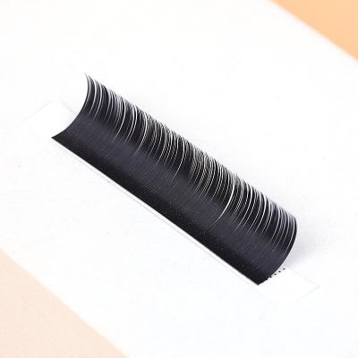 China OEM Natural Private Label Faux Mink False Lashes Synthetic Individual Silk Eyelash Extension for sale