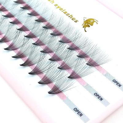 China Lashbeauty Wholesale Natural 0.05mm 20P Pre Made Eyelash Extensions Private Label Premade Volume Fans Wick for sale